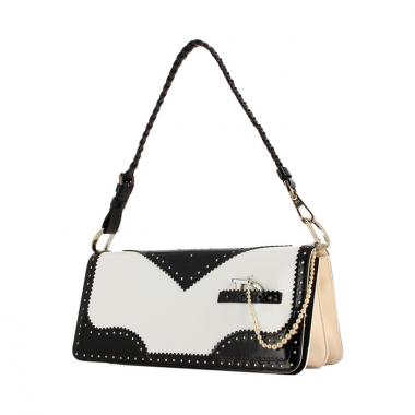 Christian Dior Bag in black and white patent leather