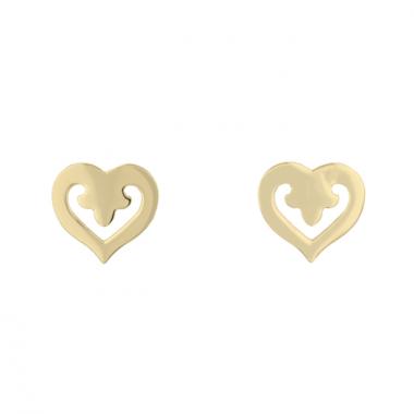 O.J. Perrin pair of yellow gold Légende earrings