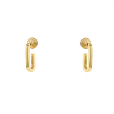 Paire de boucles d'oreilles Dinh Van Maillons en or jaune
