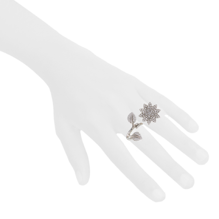 Bague articulée en or blanc - Detail D2