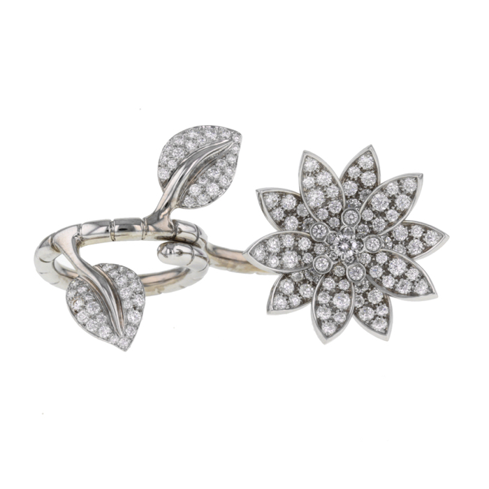 Bague articulée en or blanc - Detail D3
