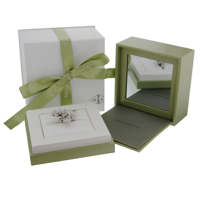 Anello mobile in oro bianco - Detail D5