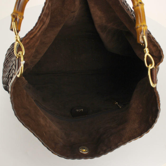 Hermès Marwari en cuir marron - Detail D2