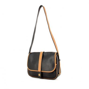 Hermès Nouméa in black and brown leather