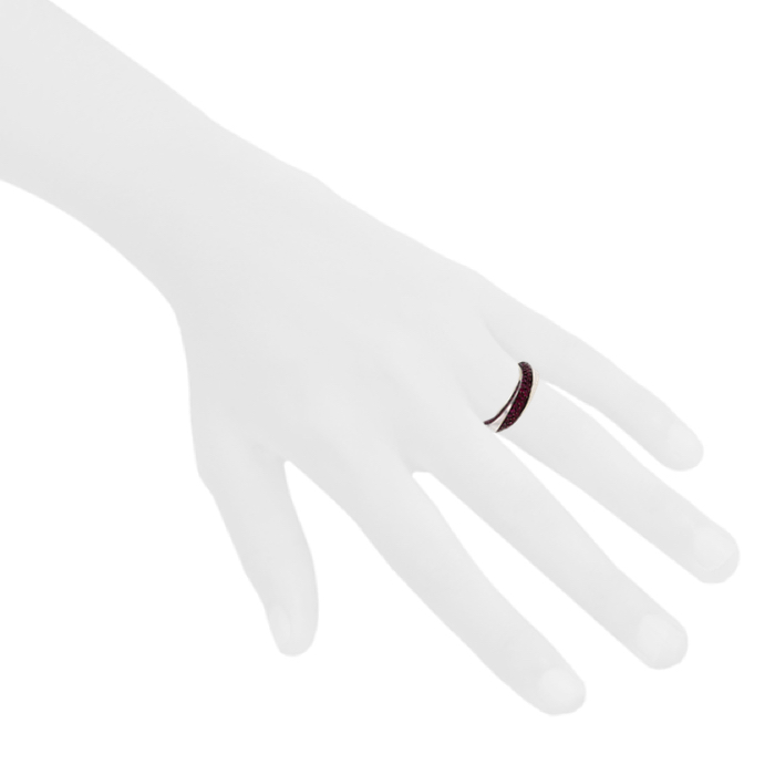 Mauboussin white gold and rubies Serpentine ring - Detail D1