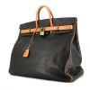 Borsa da viaggio Hermes Haut à Courroies - Travel Bag in pelle togo marrone e nera - 00pp thumbnail