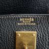 Hermès Haut à Courroies 50 cm de Voyage en cuir noir et marron - Detail D3 thumbnail