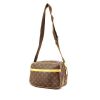 Reporter small model beggar's bag in monogram canvas and natural leather - 00pp thumbnail