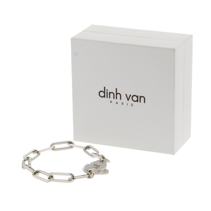 Bracciale Dinh Van Menottes in oro bianco - Detail D2