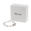 Dinh Van Menottes bracelet in white gold - Detail D2 thumbnail