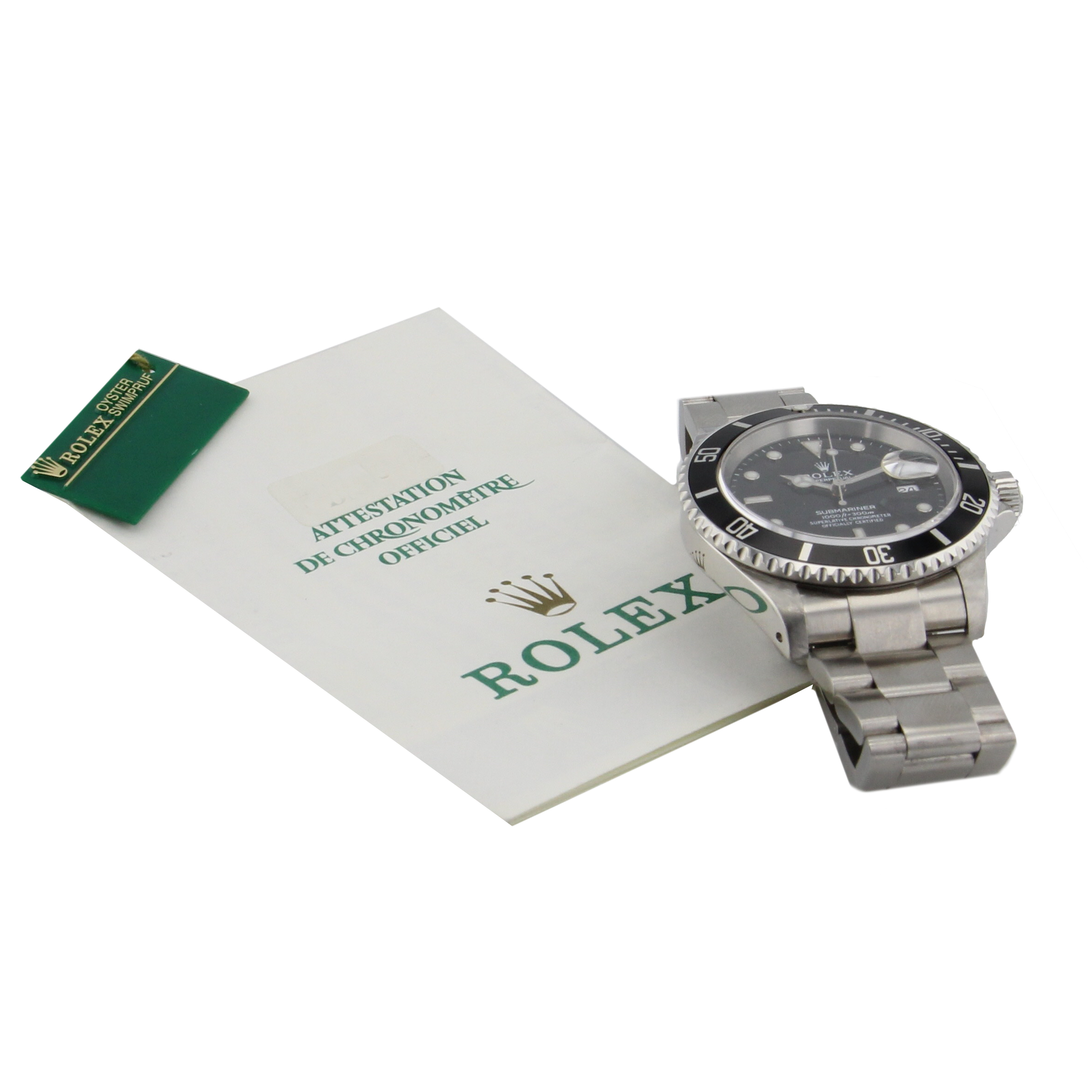 Rolex Submariner in stainless steel Ref : 16610 Circa 2000  - Detail D2