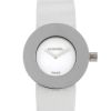 Montre Chanel ronde en acier et cuir vernis blanc Vers 2000  - 00pp thumbnail