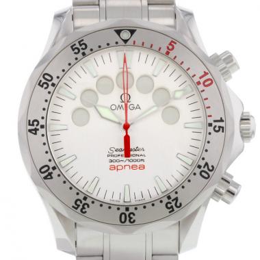 Omega Chronographe Apnea in stainless steel silver dial Circa 2010