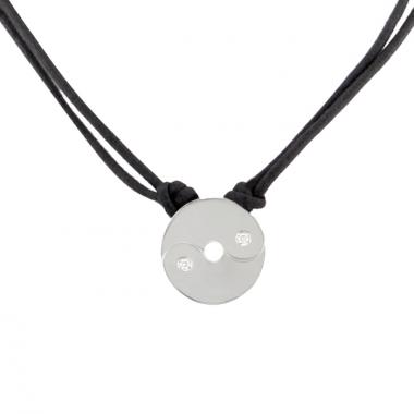 Dinh Van pendentif Double Sens en or blanc et diamants