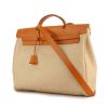 Hermes Herbag large model handbag in beige canvas and natural leather - 00pp thumbnail