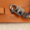 Hermes Herbag shopping bag in beige canvas and natural leather - Detail D5 thumbnail