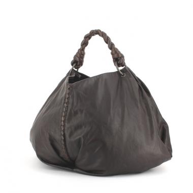 Bottega Veneta shopping bag in brown leather