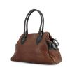 Fendi handbag in brown and black leather - 00pp thumbnail