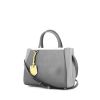 Handbag in grey and yellow leather - 00pp thumbnail