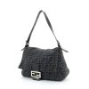 Fendi handbag in grey whool and black leather - 00pp thumbnail