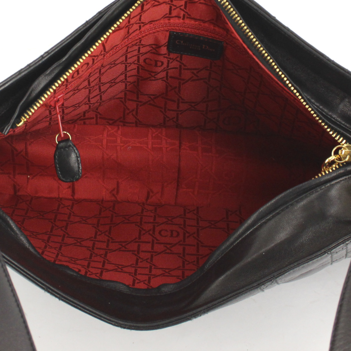 Dior bolso de mano en cuero cannage negro - Detail D2