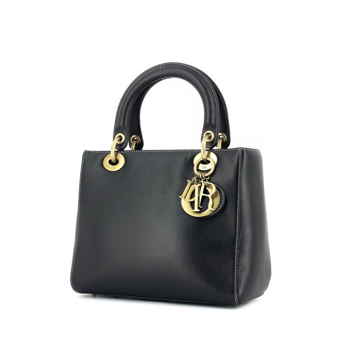 Sac dior cuir noir new arrivals