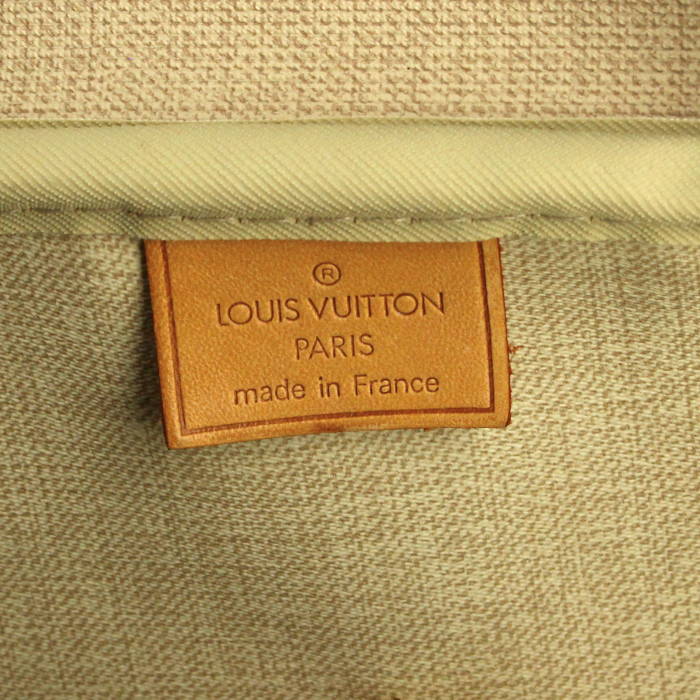 Louis Vuitton Deauville handbag in monogram canvas and natural leather - Detail D3