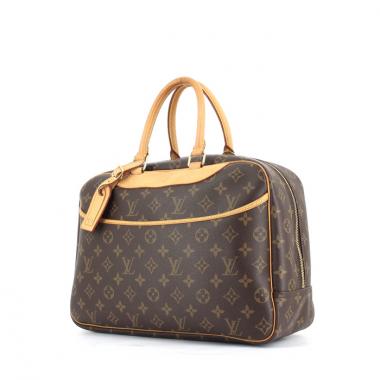 Bolso de mano Louis Vuitton Deauville en lona Monogram y cuero natural