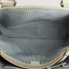 Celine handbag in blue monogram canvas and white leather - Detail D2 thumbnail