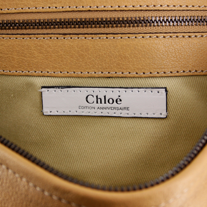 Borsa Chloé  Silverado modello piccolo  in pelle beige rosato - Detail D3