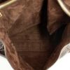 Bolso de mano Yves Saint Laurent Muse Two modelo grande en cuero y ante marrón - Detail D3 thumbnail