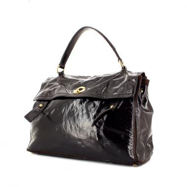 Borsa Muse Two modello grande in pelle e camoscio marrone