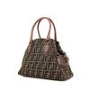 Fendi handbag in monogram canvas and brown leather - 00pp thumbnail