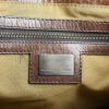 Fendi handbag in monogram canvas and brown leather - Detail D3 thumbnail