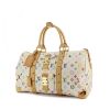 Travel bag in white multicolor monogram canvas and natural leather - 00pp thumbnail