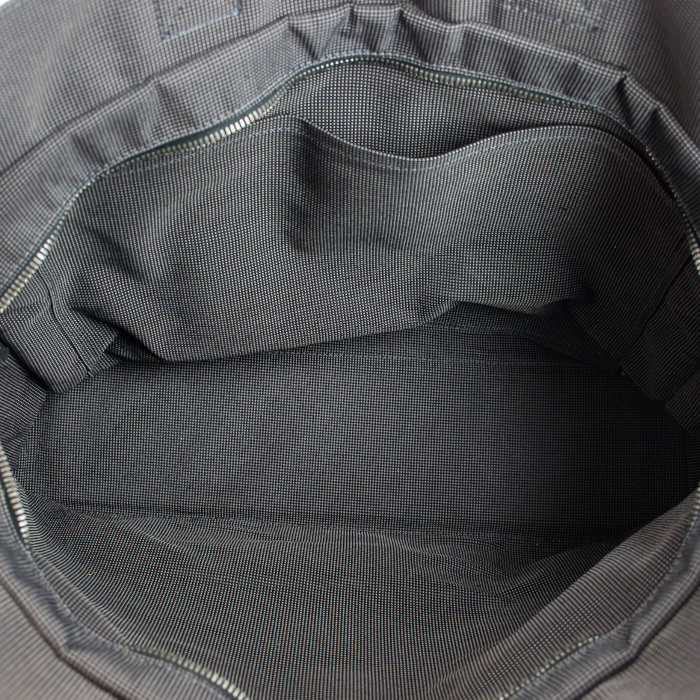 Sac à main Hermes Toto Bag en tissu gris - Detail D2