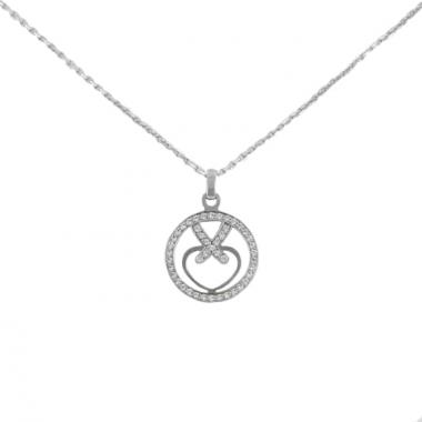 Chaumet white gold and diamonds Coeur Lien pendant