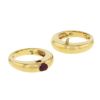Piaget bague double joncs en or jaune et rubis  - Detail D2 thumbnail