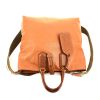 Handbag in havane brown leather - 360 Front thumbnail