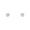 Cartier paire de puces d'oreilles Diamant Léger en or blanc et diamants - 00pp thumbnail
