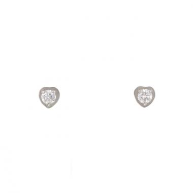 Cartier pendientes Diamant Léger en oro blanco y en diamantes