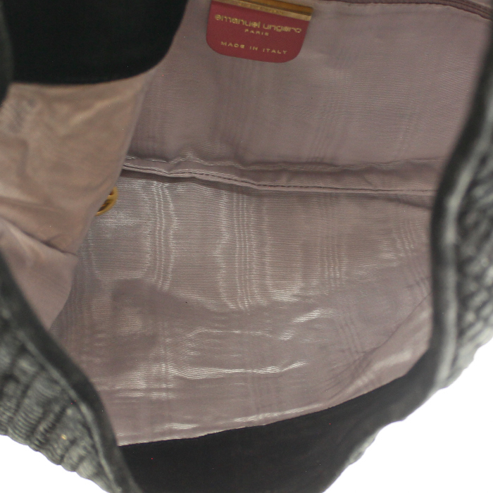 Ungaro en daim et cuir tressé noir - Detail D2