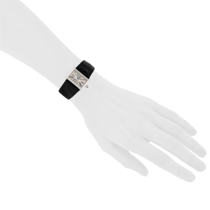 Reloj de pulsera Cartier Tank Divan para mujer de acero - Detail D1