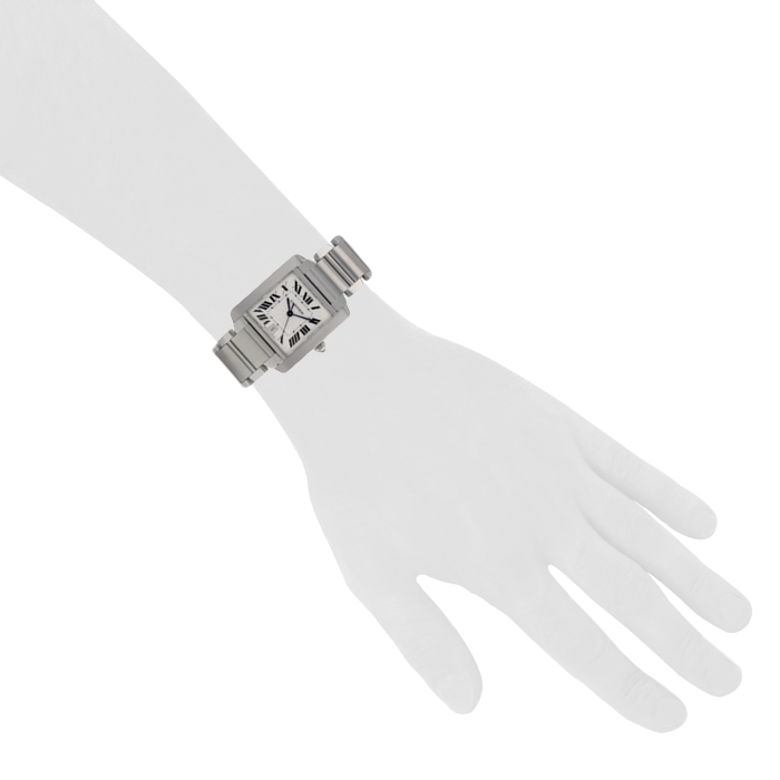 Orologio Cartier Tank Française in acciaio - Detail D1