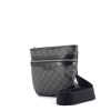 Louis Vuitton sac en toile damier graphite et cuir noir - 00pp thumbnail