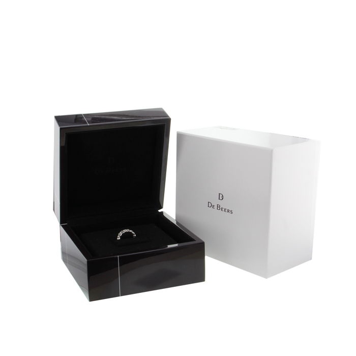 De Beers bague Swan en or blanc et diamants - Detail D2