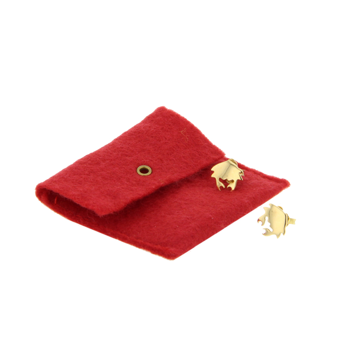 Pomellato Dodo small earrings in yellow gold - Detail D2