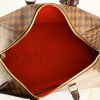 Borsa da viaggio Louis Vuitton Kendall in tela cerata con motivo a scacchi ebano e pelle marrone - Detail D2 thumbnail