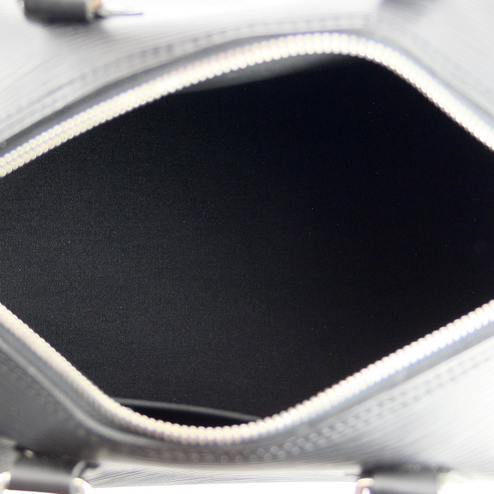 Louis Vuitton Speedy 25 cm Bag in black epi leather - Detail D2