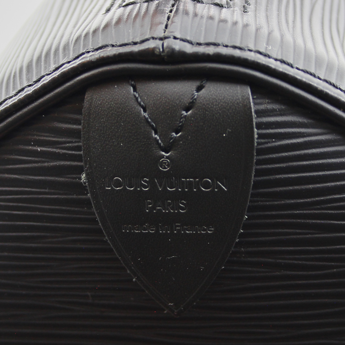 Louis Vuitton sac Speedy 25 cm en cuir épi noir - Detail D3